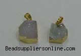 NGP3321 8*12mm - 15*20mm freeform druzy agate gemstone pendants