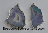 NGP3365 40*45mm - 45*60mm freeform druzy agate pendants