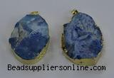 NGP3760 30*40mm - 40*50mm freeform druzy agate pendants