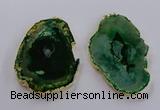 NGP3836 50*65mm - 60*70mm freeform druzy agate pendants