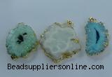 NGP3897 35*45mm - 50*60mm freeform druzy agate pendants