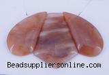 NGP39 Fashion red quartz gemstone pendants set jewelry wholesale