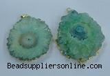 NGP3904 55*65mm - 65*80mm freeform druzy agate pendants