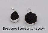 NGP4066 18*25mm – 25*30mm freeform Tektite pendants wholesale