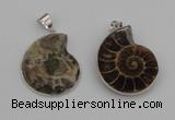 NGP4068 25*30mm – 30*35mm carved ammonite pendants wholesale