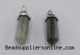 NGP5017 8*30mm sticks seaweed quartz pendants wholesale