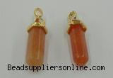 NGP5033 8*30mm sticks red aventurine pendants wholesale