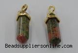 NGP5039 8*30mm sticks unakite gemstone pendants wholesale