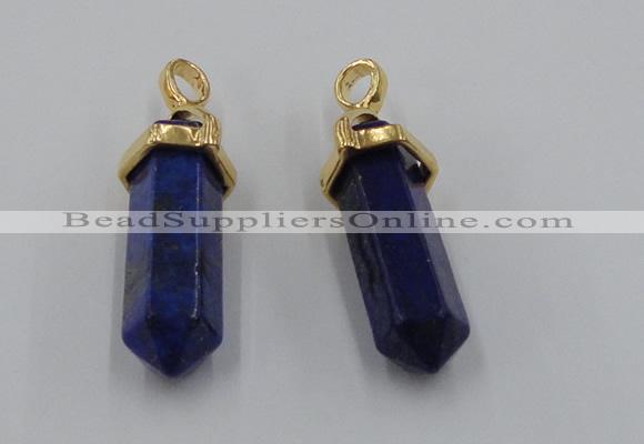 NGP5044 8*30mm sticks lapis lazuli gemstone pendants wholesale