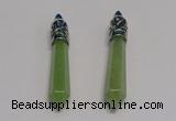 NGP5415 10*65mm sticks green aventurine pendants wholesale