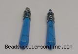 NGP5427 10*65mm sticks blue turquoise pendants wholesale