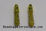 NGP5440 10*65mm sticks unakite gemstone pendants wholesale