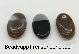 NGP5505 28*50mm oval agate gemstone pendants wholesale