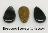 NGP5510 30*50mm flat teardrop ocean agate pendants wholesale