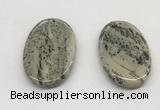 NGP5523 30*50mm - 35*55mm oval jasper pendants wholesale