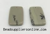 NGP5526 30*50mm - 35*55mm rectangle jasper pendants wholesale