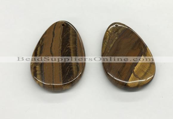 NGP5537 35*55mm flat teardrop iron tiger pendants wholesale