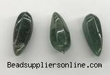 NGP5556 14*40mm - 23*58mm teardrop Canadian jade pendants