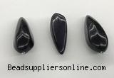 NGP5561 14*40mm - 23*58mm teardrop blue goldstone pendants