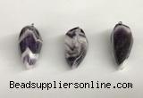 NGP5570 18*40mm - 23*58mm teardrop dogtooth amethyst pendants