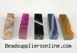 NGP5720 12*52mm cuboid agate gemstone pendants wholesale