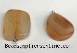 NGP5738 25*35mm freeform agate gemstone pendants wholesale