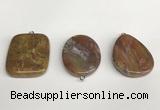 NGP5752 30*40mm freeform agate gemstone pendants wholesale