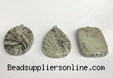 NGP5761 30*40mm freefrom jasper gemstone pendants wholesale