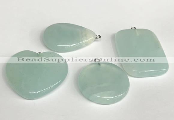 NGP5762 25*35mm - 30*40mm freefrom gemstone pendants wholesale