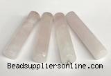 NGP5768 13*58mm tube rose quartz pendants wholesale