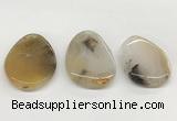 NGP5779 35*50mm - 38*55mm freeform agate slab pendants