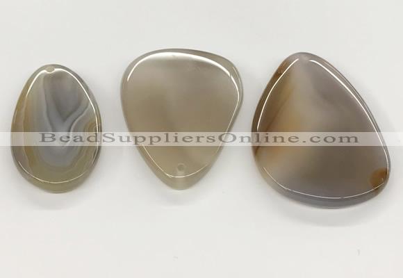 NGP5790 28*50mm - 45*65mm freeform agate slab pendants