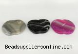 NGP5807 38*43mm apple agate gemstone pendants wholesale