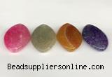 NGP5816 30*50mm marquise agate gemstone pendants wholesale