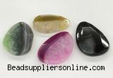 NGP5822 35*55mm - 40*60mm faceted freeform agate gemstone pendants