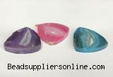 NGP5824 45*45mm triangle agate gemstone pendants wholesale