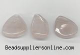 NGP5846 25*45mm - 35*55mm freeform rose quartz pendants wholesale