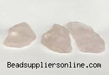 NGP5850 30*45mm - 40*60mm freeform rose quartz slab pendants