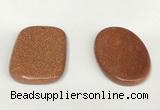 NGP5857 35*55mm freeform goldstone pendants wholesale