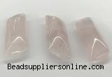 NGP5873 20*55mm - 22*60mm marquise rose quartz pendants