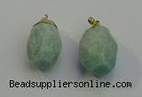 NGP6019 18*30mm - 22*35mm freeform amazonite pendants