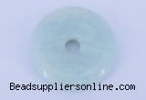 NGP603 5pcs 7*35mm amazonite gemstone donut pendants wholesale