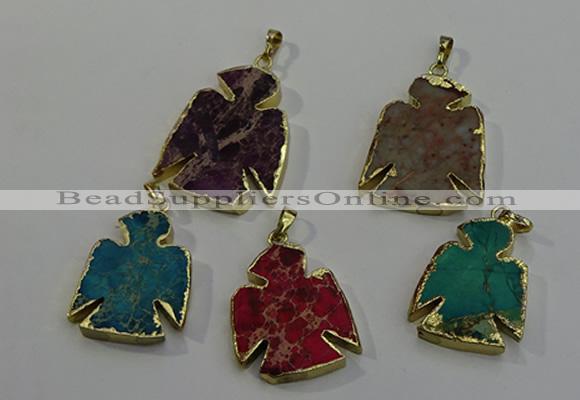 NGP6030 25*35mm - 30*40mm angel sea sediment jasper pendants