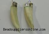 NGP6085 12*60mm – 18*65mm horn wolf tooth pendants wholesale