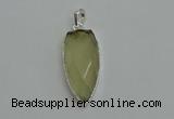 NGP6108 12*35mm - 15*40mm arrowhead lemon quartz pendants