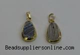 NGP6130 15*20mm freeform druzy agate pendants wholesale