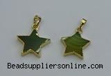 NGP6271 20mm star agate gemstone pendants wholesale