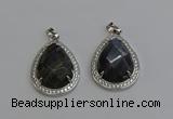 NGP6346 25*30mm teardrop labradorite pendants wholesale