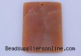 NGP637 5pcs 33*45mm rectangle red aventurine gemstone pendants