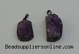 NGP6408 15*25mm - 16*28mm freeform druzy agate pendants